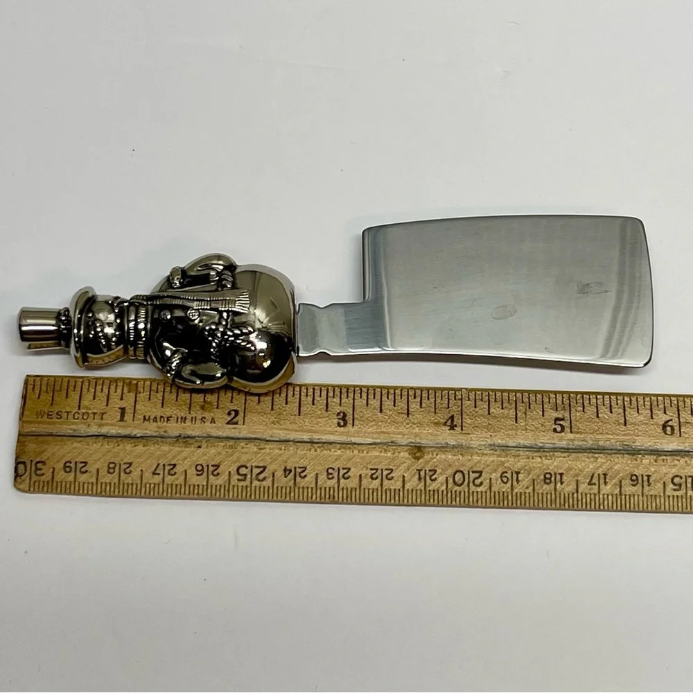 Wallace Silversmiths Silver Plated Holiday Snowman Cheese/ Butter Spreader